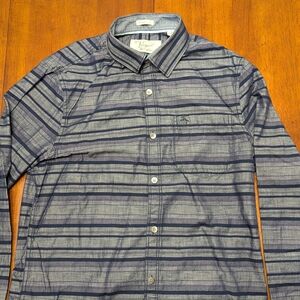 Original Penguin Navy and Gray Striped Shirt